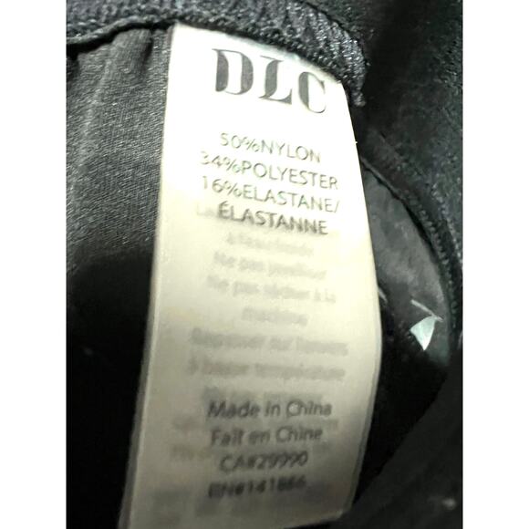 DLC Pants Womens XS Wide Leg Stripe Black Pull One Active Stretch Comfort Travel - Picture 3 of 6